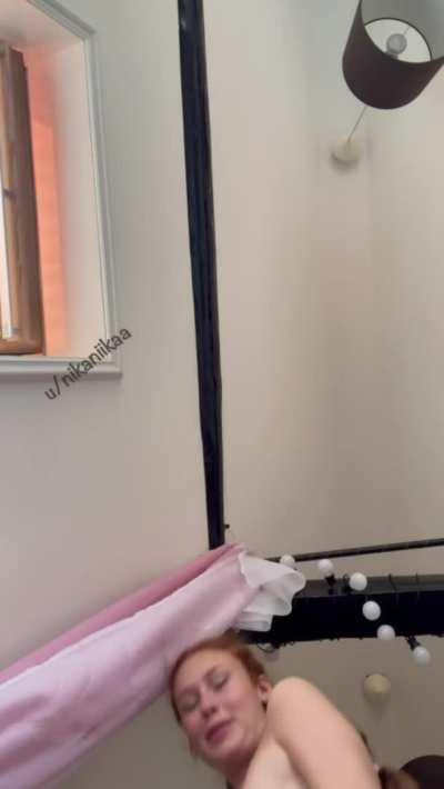 Caution: redheaded slut likes facesitting