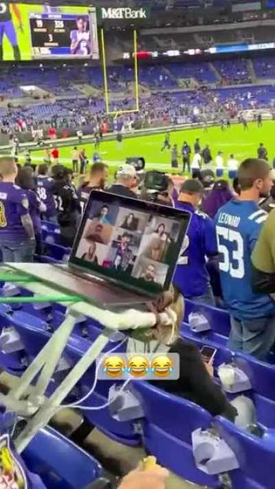 HMRB while I Take a work call during Monday Night Football