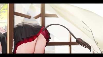 Kashino Maid skin - Live2D preview #2 (How she got stuck...)