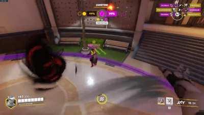 What was this? I was shooting with deflect up? its not showing the deflect in kill feed.