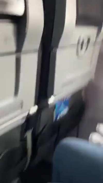 Passenger view of a tail strike on takeoff