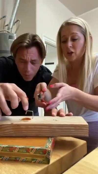 The way she looks at him. XD