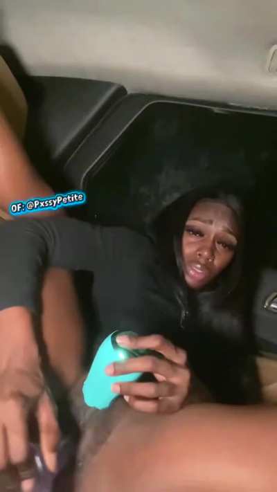 squirting in the car