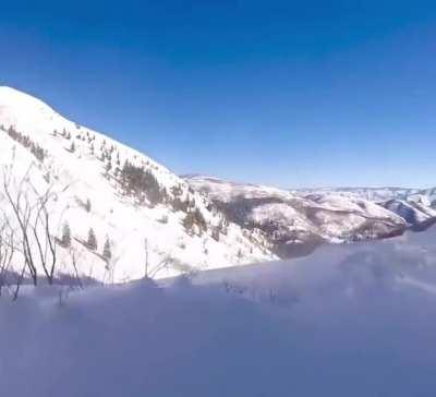 Skier takes a jump that’s higher than expected