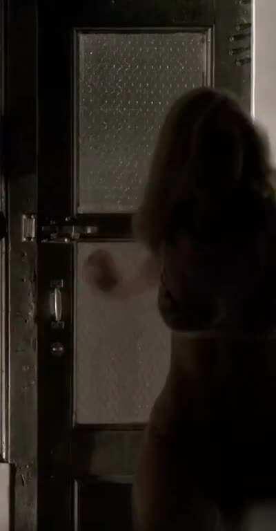 Elle Fanning getting locked out in the rain and in her underwear ... maybe she heads for the bar on the street level to get out of the rain ... I am sure the patrons will be very eager to help her warm up ... first step, get her out of the wet clothing