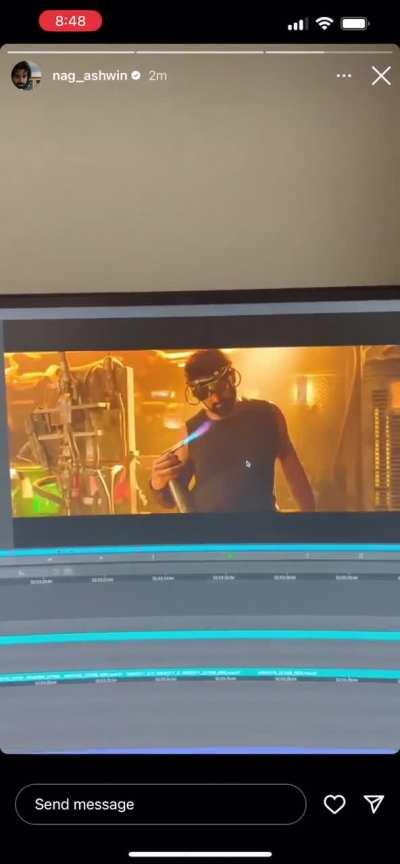 Nag Ashwin Shares A Glimpse of Kalki 2898 (Project K) In Its Editing