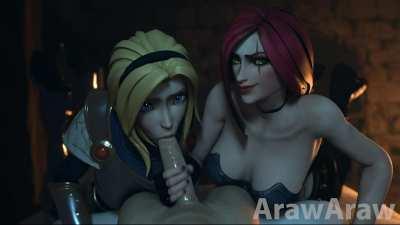 Lux and Katarina (Arawaraw)