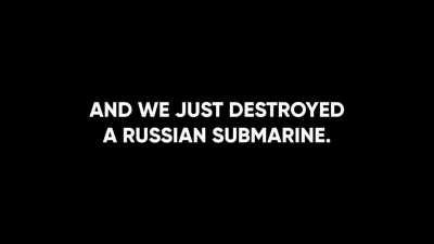 Defense of Ukraine: Looks like someone has lost a submarine in a land war