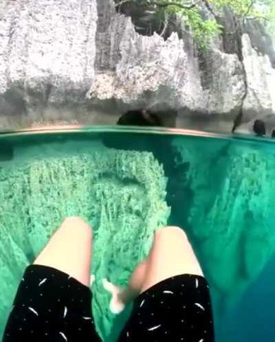 Crystal clear until you see the depths