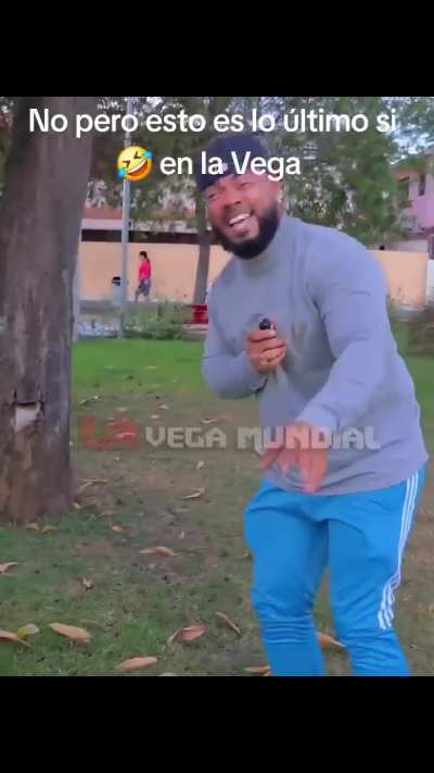 I'm not sure what's being said but his laughter is contagious