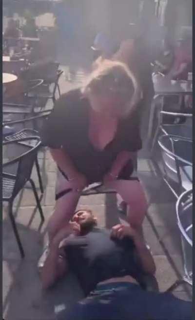 A drunken public display of Cunnilingus at a pub in Southend, UK.