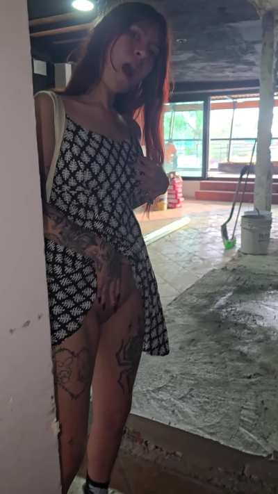 Hoping the workers saw me