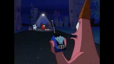 When you are new to the game and you manage to catch the Imposter in the middle of the act on surveillance