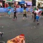 Distance run and pizza