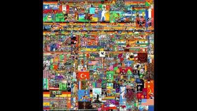 Official canvas timelapse: r/place 2023