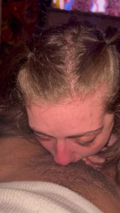 Went balls deep in her mouth