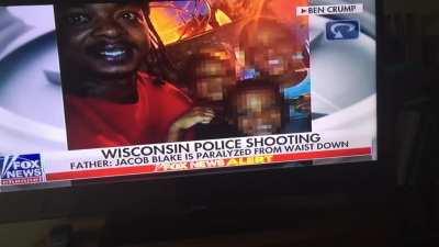 In the Killing of Jacob Blake. Media pushing the lie that Jacob Blake was killed. Doesn’t even bother to correct him.