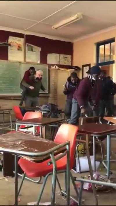 Student tries to ride teacher into battle