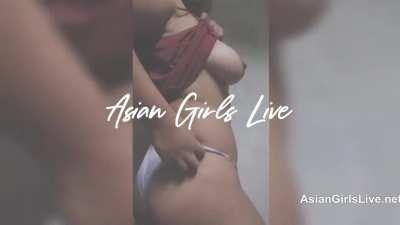 Sexy and hot Asian shows us her sweet tits and ass - FilipinaCamsLive.com