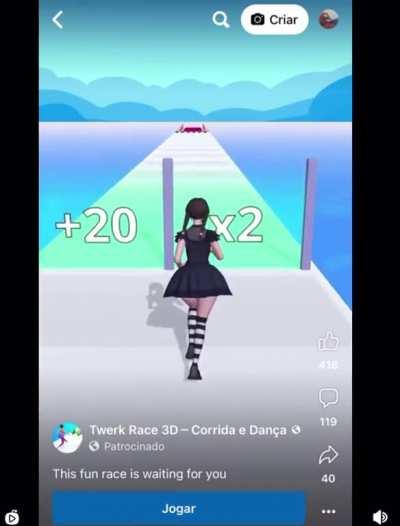 On en parle de ce jeu mobile ? Twerk race 3D ? Pardon?