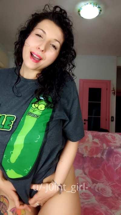 I'll make you pickle disappear between my hidden huge tits (OC)