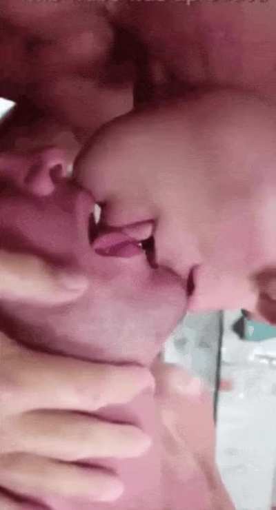 Sensual kissing