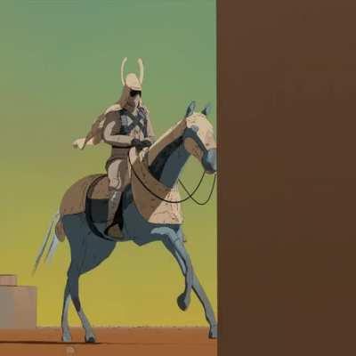 Here’s a test animation for my comic style set up.