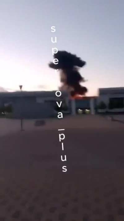 The Ukrainian long-range drone AN-196 Liutyi attacked Pavilion C in the militaristic Patriot Park in the Moscow region. May 2025. 55.56939879975019, 36.833925189386086