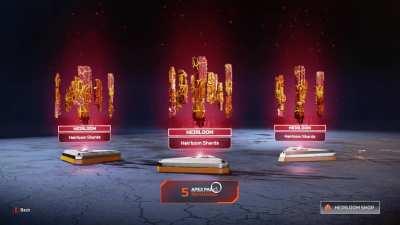 I got back to back heirloom shards...