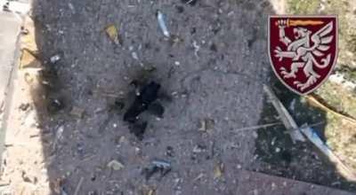 Multiple Russian soldiers are hit by drone attack. Time and place unknown.