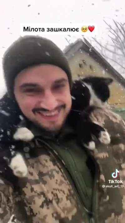 Cat; Helping to keep my human warm.