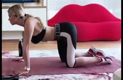 Diletta Leotta Arching her back