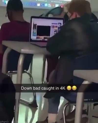 Couldn't wait till you got home, bud?