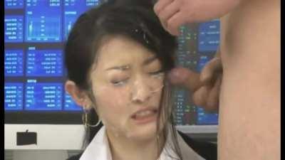 Reporter Rio Takashima ends up the one being covered during Tonight's News (Decensored)