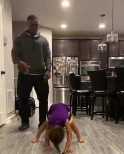 Trying to teach your daughter a fun dance