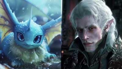 Astarion loves Vaporeon