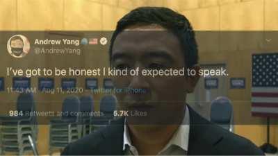 no one talk to yang, he's in his feels RN about the DNC 😔😔😔