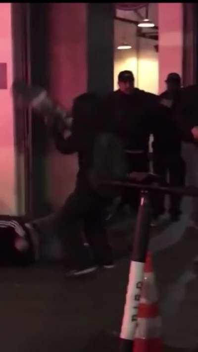 to attack a group of kids