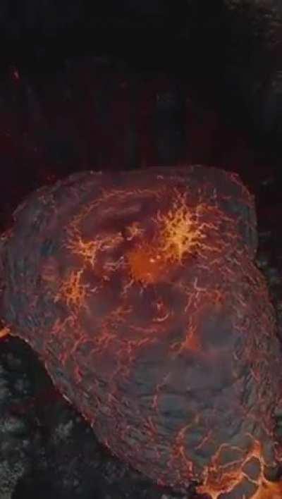 Volcano view from INSIDE...