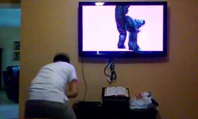 Los del teamgodzilla preparandose para la pelicula