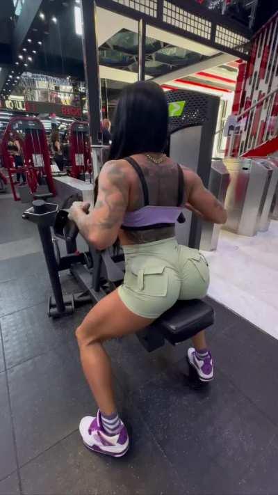 Working on that back