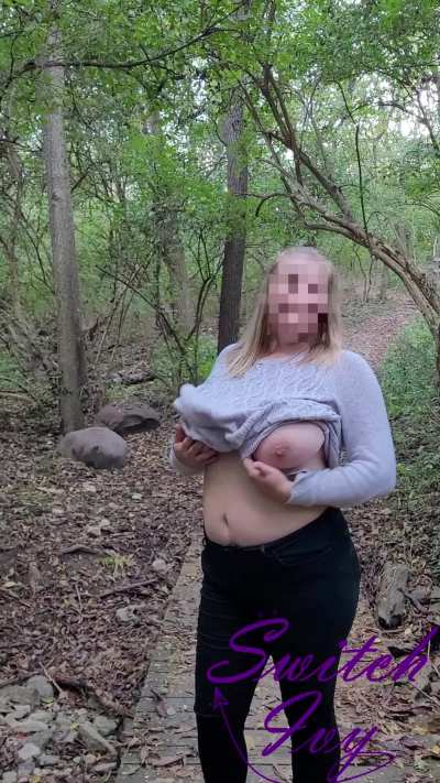 Flashing strangers on the trail, who wants to spot me out there?