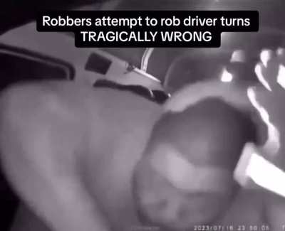 Robbers Target A Driver Who Decides His Car Is A RocketShip