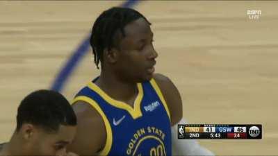 [Highlight] Wiggins smothers Bitadze's layup and Klay finishes on the other end off the 1-2 with Kuminga