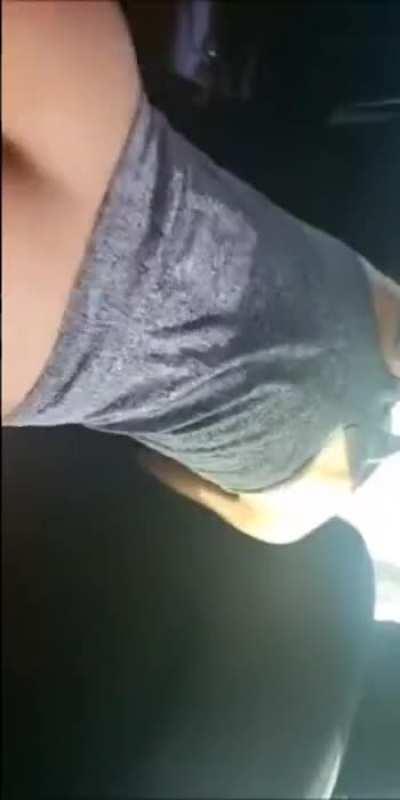 Fucking huge bbc on parkinglot in car