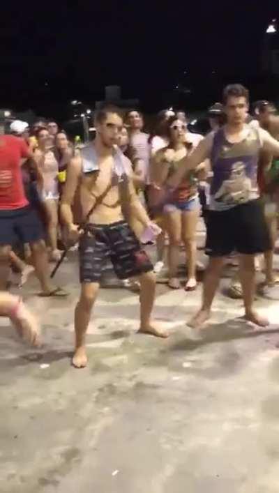 Watch me attempt a dropkick while drunk