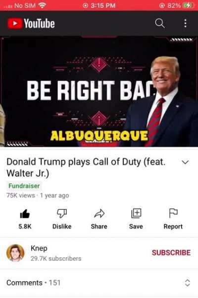 Walter junior and Donald trump beefing on war zone 😮💀