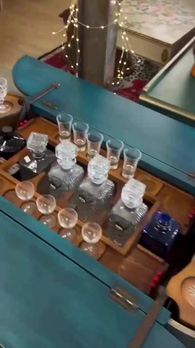 Beautiful 1930s upcycled drinks cabinet.