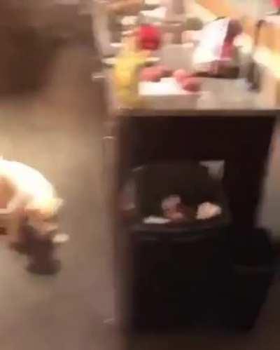 Too shaky to see and a dumbass for filming the fire