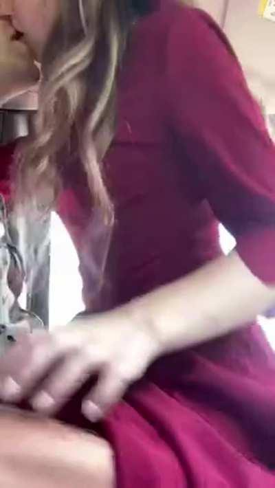 The way her body moves under her bridesmaid dress